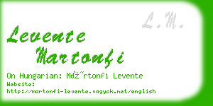 levente martonfi business card